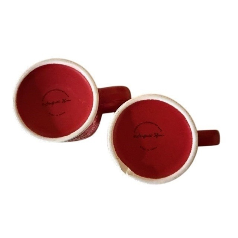 Sheffield Home Red Christmas Gnomes Snowflake Mugs Merry Christmas Ceramic‎ - Picture 4 of 4